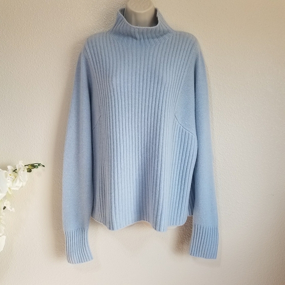 ZARA Zara Mock Neck Cashmere Sweater - Picture 2 of 8